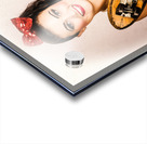 Vintage portrait of a pin-up model with skateboard Acrylic print