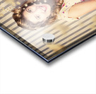 Young girl at the cinema watching halloween movie Acrylic print