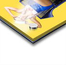 Isolated navy pinup girl on white background Acrylic print