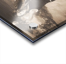 Vintage pin up girl pitching baseball Acrylic print