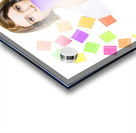 Busy business people with lots of sticky notes Acrylic print