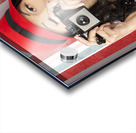 Pin-up photographer in 40s fashion holding camera Acrylic print