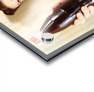 Female pin-up waiter serving drink at summer party Acrylic print