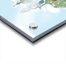 Digital illustration St Paul Cathedral London UK Acrylic print