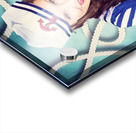 Navy sailor pinup girl in tug of war battle Acrylic print