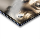 Beauty pin-up woman applying makeup Acrylic print