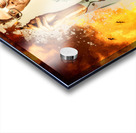 Visual fine art student painting an oil artwork Acrylic print