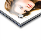 Female fashion model with wind blown hair Acrylic print