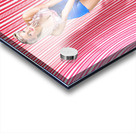 Retro Pinup Beauty On Psychedelic Background Acrylic print