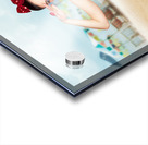 Sexy beach pin up girl wearing high heels Acrylic print