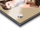 Retro receptionist on vintage telephone. Call us Acrylic print