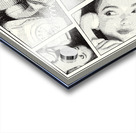 Line art pin-up girl on telephone Acrylic print