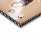 Glamorous pinup girl holding vinyl LP records Acrylic print