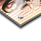 Vintage cinema girl with movie popcorn. Retro film Acrylic print