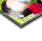 Woman With Red Roses Acrylic print