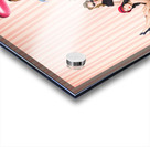 Group of 10 beautiful pinup girls in retro fashion Acrylic print