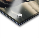 Grim face of horror crying tears of blood Acrylic print