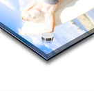 Blonde Surfboarder With Surfboard At Beach Acrylic print