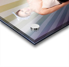 Pinup Housewife Sitting On Vintage Television Set Acrylic print