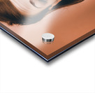 Surprised Young Woman Getting Valentine Flower Acrylic print