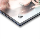 Beautiful enchanting snow princess woman Acrylic print