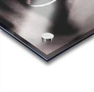 Jukebox DJ holding vinyl soda bottle lid in mouth Acrylic print