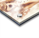 Pinup golden girl with perfect makeup and hair Acrylic print