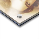 Winking pinup woman with retro hair and makeup Acrylic print