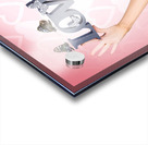 Affectionate blonde woman with love butterflies Acrylic print