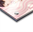 Ice cream pin-up poster girl licking waffle cone Acrylic print