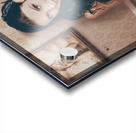 Vintage resort phone operator taking hotel booking Acrylic print