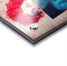 Scary clown peeking behind x-ray. Funny bones Acrylic print