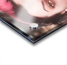 50s pin up girl drinking soda at roadside drive-in Acrylic print