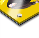 Female jester holding lit fire torch Acrylic print