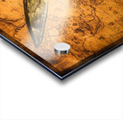 Pirate sword on buried treasure map Acrylic print