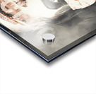 Crazy nurse of death looking at emergency sign Acrylic print