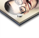 Funny Retro Male Nerd With Big Mouth On Copyspace  Acrylic print