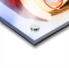 Santa hat woman celebrating Christmas in Australia Acrylic print