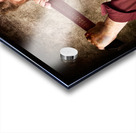 Sinister zombie axe murderer. A grunge death Acrylic print