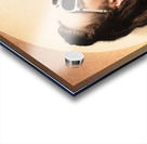 Young pinup woman in sunglasses drinking soda Acrylic print