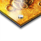 Skull shaped keys in flame Acrylic print