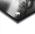 Heart shaped key with yellow flower Acrylic print