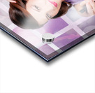 Happy Young Housewife Cleaning With Spray Bottle Acrylic print