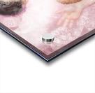 Retro window cleaning girl looking at clean glass Acrylic print