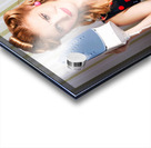 Funny 50s Pinup Girl Holding Steaming Hot Iron Acrylic print