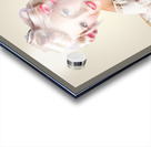 Young beautiful woman. Immaculate blond hairstyle Acrylic print