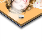 Shock horror pinup girl watching scary movie Acrylic print