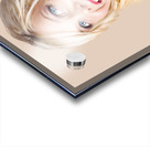 Gorgeous blond woman laughing on telephone call Acrylic print