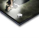 Black Fashion Model In Dark Vintage Haunted House Acrylic print