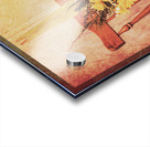 Decorated flower bunch on old wooden chair Acrylic print